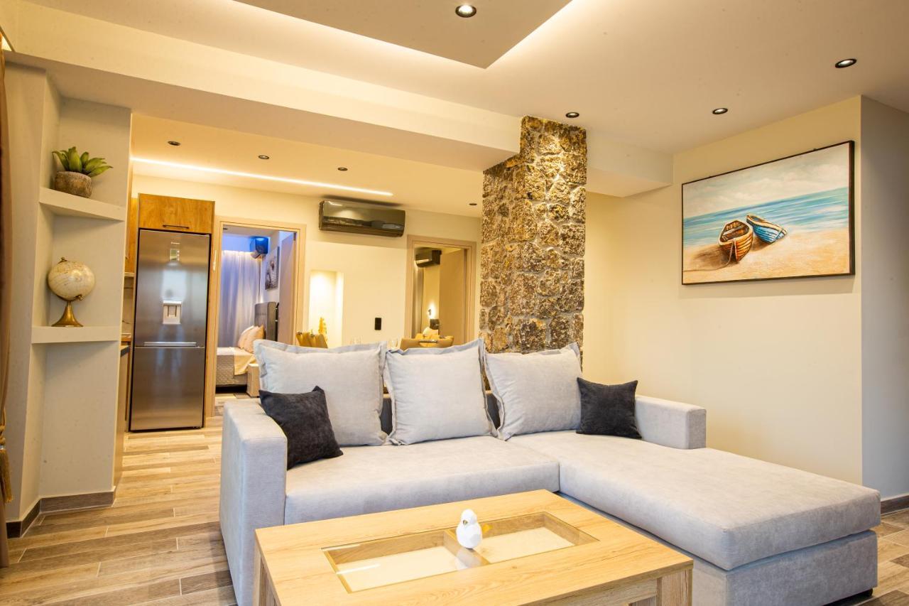 Black Rocks Family, Luxury Seafront Beach Maisonette 阿齐欧斯·贡多斯 外观 照片