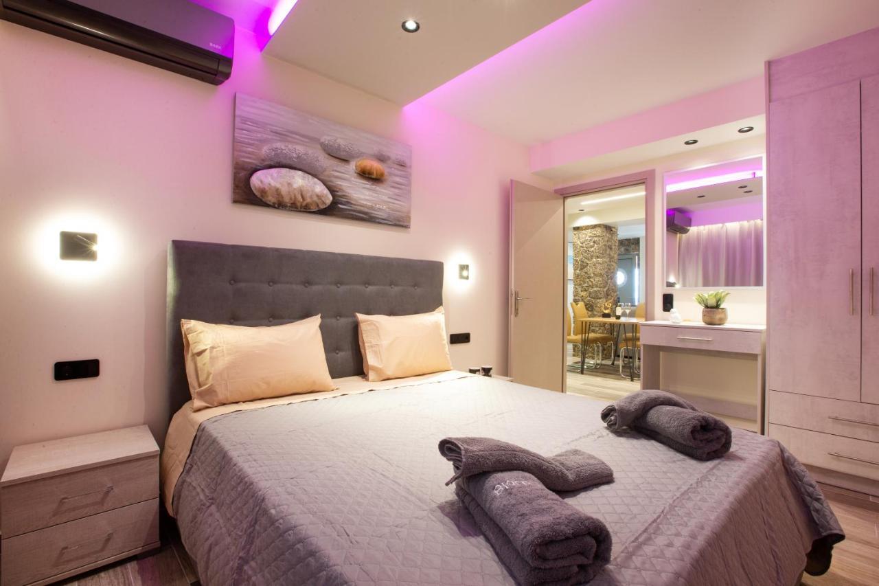Black Rocks Family, Luxury Seafront Beach Maisonette 阿齐欧斯·贡多斯 外观 照片